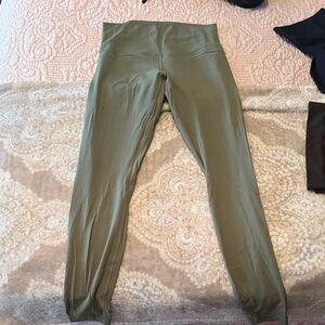 Olive Green Lululemon Align leggings
